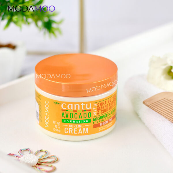 کرم فر کننده آووکادو کنتو Cantu Avocado Hydrating Curling Cream