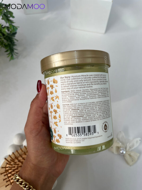 ژل مو حالت دهنده و آبرسان افریکن پرایدAfrican Pride MOISTURE MIRACLE OLIVE OIL & TEA TREE OIL