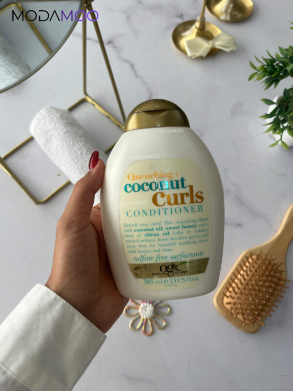 InShot_۲۰۲۴۱۱۲۰_۲۰۴۰۱۵۷۲۷ نرم کننده موی فر کوکونات کرل او جی ایکس ogx coconut curl conditioner