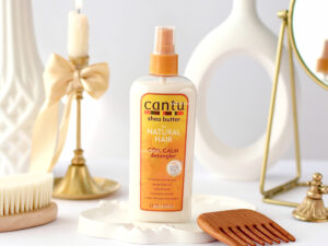 اسپری گره باز کن و ابرسان روزانه کنتو Cantu Coil Calm Detangler with Shea Butter