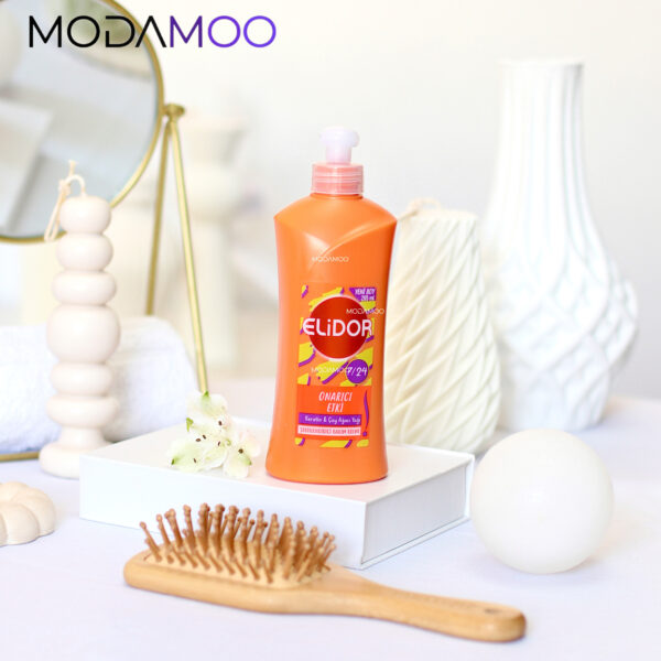 کرم مو نارنجی الیدور مناسب موهای آسیب دیده حاوی کراتین و روغن درخت چای