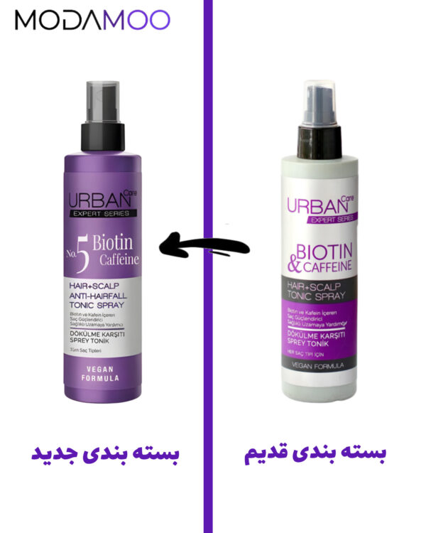 اسپری تونیک ضد ریزش مو بیوتین و کافئین اربن کر جدید