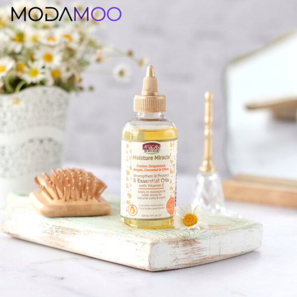 روغن مو درمانی ومراقبتی افریکن پراید (اصل) – African Pride Moisture Miracle 5 Essential Oils