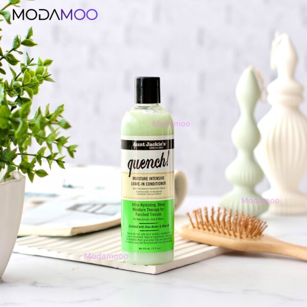 آبرسان عمیق موی فر آنت جکیز Aunt Jackie’s Quench Moisture Intensive Leave-in Conditioner