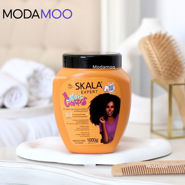 ماسک حالت دهنده ضد وز و آبرسان 2 در 1 موهای فر اسکاs 2-in-1 Penteلا Skala Expert Mais Crespoar & hidratante