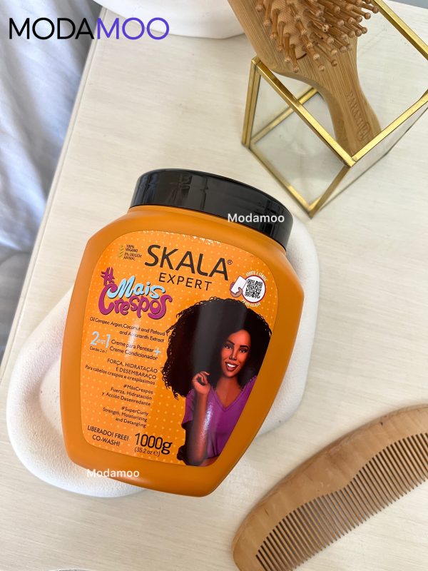ماسک حالت دهنده ضد وز و آبرسان 2 در 1 موهای فر اسکاs 2-in-1 Penteلا Skala Expert Mais Crespoar & hidratante