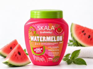 کرم و ماسک مو 2 کاره هندوانه اسکالا با ماندگاری حالت فر تا ۷۲ ساعت Skala Watermelon