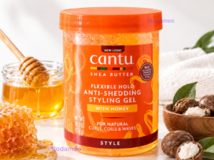 ژل ضد ریزش و حالت‌دهنده مو کنتو با عسل  Cantu Shea Butter Flexible Hold Anti-Shedding Styling Gel